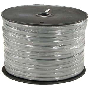 1000Ft 8 Conductor Silver Satin Modular Cable Reel 28AWG