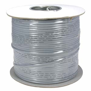 1000Ft UL 4 Conductor Silver Modular Cable Reel 26AWG