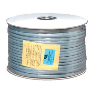 1000Ft UL 6 Conductor Silver Satin Modular Cable 26AWG