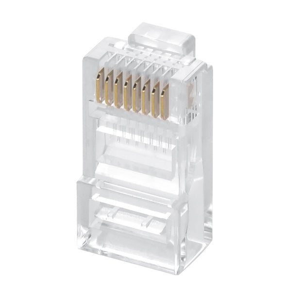 RJ45 (8P8C) Plug for Stranded Flat Wire 100pk