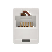 RJ45 Modular Inline Coupler Straight, White