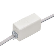 RJ45 Modular Inline Coupler Straight, White