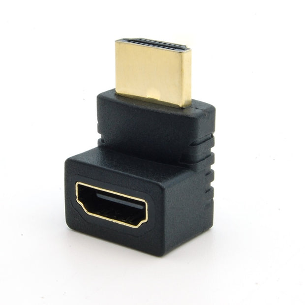 HDMI M/F 90 Degree Adapter Gold Plated