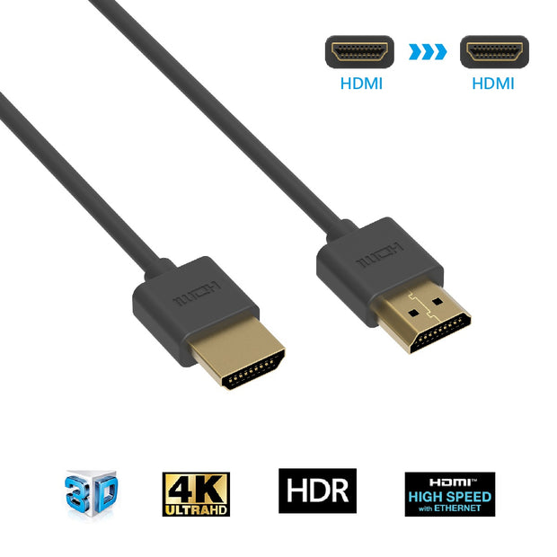 6Ft HDMI Slim Cable 4K/60Hz OD3.8mm