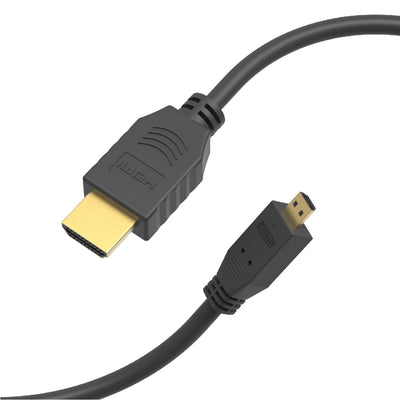 1Ft High Speed HDMI Male / Micro (Type D) Male Slim Cable 36AWG 4K