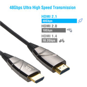 30Ft eARC Fiber Optic HDMI Cable 8K/60Hz 48Gbps (anti-static bags)