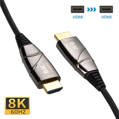 75Ft eARC Fiber Optic HDMI Cable 8K/60Hz 48Gbps (anti-static bags)