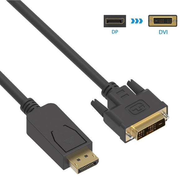 6Ft Display Port Male to DVI Male Cable
