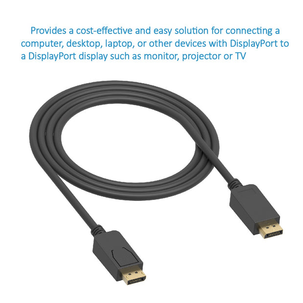 3Ft DisplayPort  Male/Male Cable V1.2 4K up to 144Hz