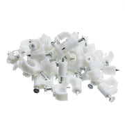 RG6 Cable Clip, White (100 pieces per bag)