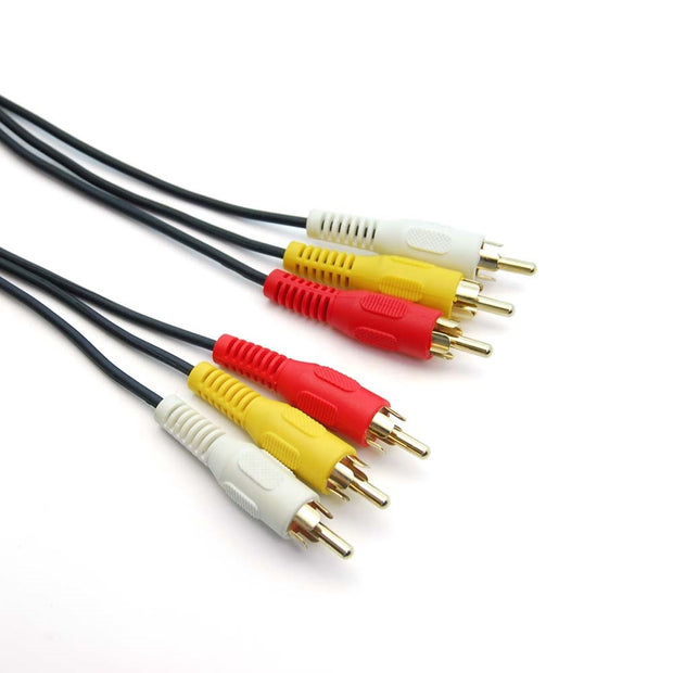 12Ft RCA M/Mx3 Audio/Video Cable Gold Plated