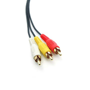 25Ft RCA M/Mx3 Audio/Video Cable Gold Plated