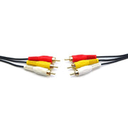 75Ft RCA M/Mx3 Audio/Video Cable Gold Plated