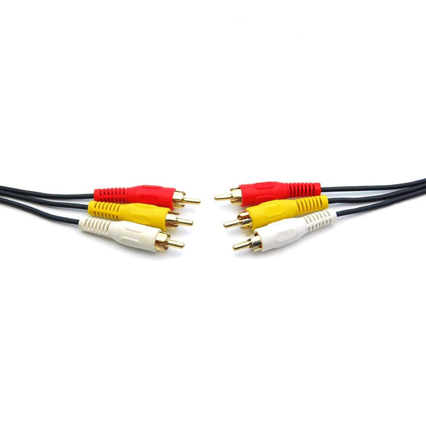 12Ft RCA M/Mx3 Audio/Video Cable Gold Plated