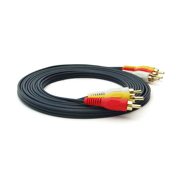 75Ft RCA M/Mx3 Audio/Video Cable Gold Plated