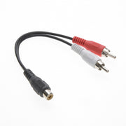 6inch RCA-Female to RCA-Male x2