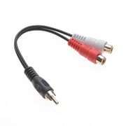 6inch RCA-Male to RCA-Female x2