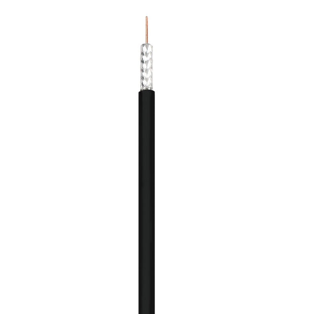 500Ft RG6/U 60% Dual Shield CMR Coax Cable Black