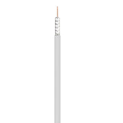 500Ft RG6/U 60% Dual Shield CMR Coax Cable White