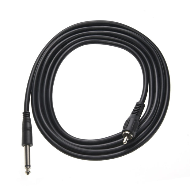 10Ft 1/4" Mono Plug/RCA Male Cable