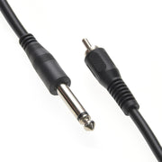 10Ft 1/4" Mono Plug/RCA Male Cable