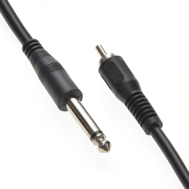 10Ft 1/4" Mono Plug/RCA Male Cable