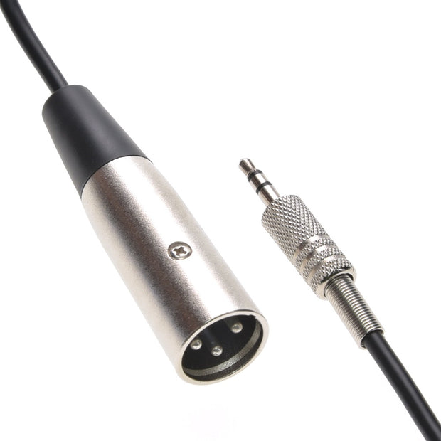 10Ft XLR Male to 3.5mm Stereo TRS (Balanced Audio) Male Cable