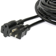 25Ft Power Cord 5-15P to 5-15R   Black / SJT 16/3