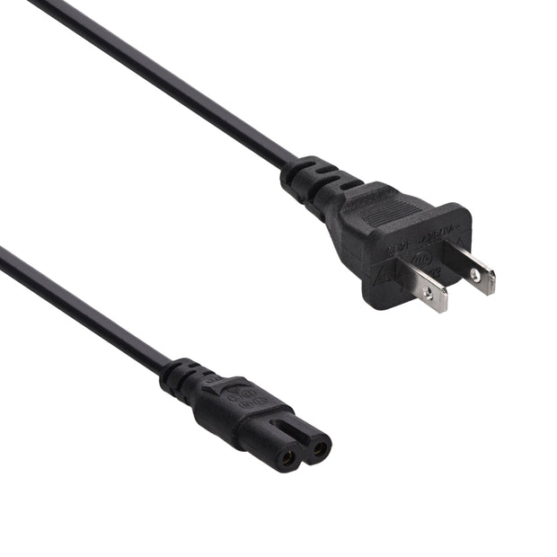 10Ft 2-Prong Figure-8 Power Cord 18/2