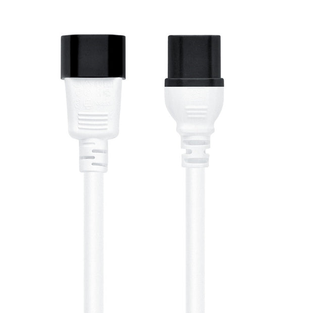 3Ft Power Cord C14 to C15 White/ SJT 14/3