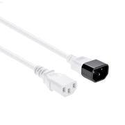 2Ft Power Extension Cord C13 to C14 White/SVT 18/3