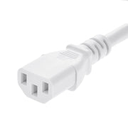 2Ft Power Extension Cord C13 to C14 White/SVT 18/3