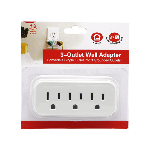 3 Outlet Grounding Tap AC125V 15A