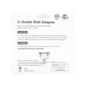 3 Outlet Grounding Tap AC125V 15A