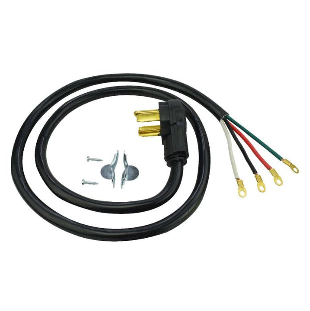 6Ft 10/4 30 Amp Black 4-Wire Dryer Cord