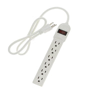 3Ft 6-Outlet Surge Protector 14AWG/3,15A, 90J
