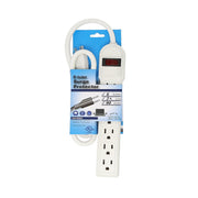3Ft 6-Outlet Surge Protector 14AWG/3,15A, 90J