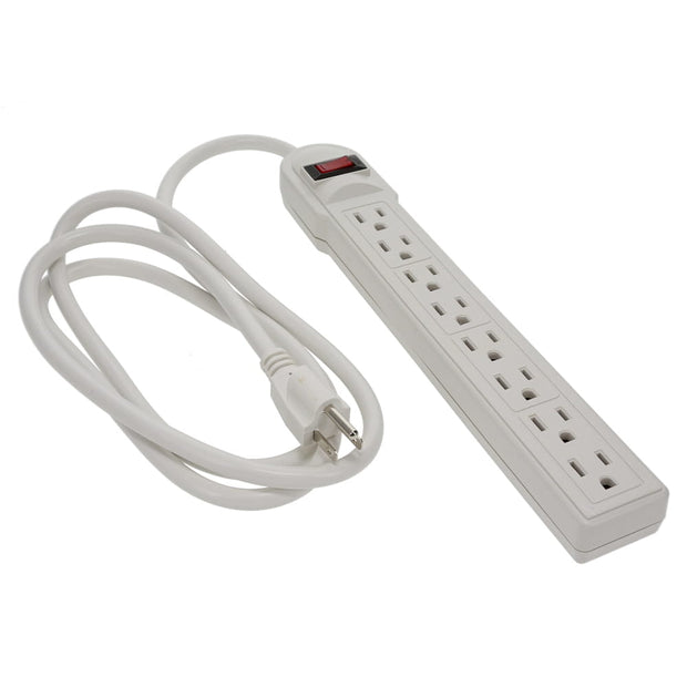 6Ft 8-Outlet Surge Protector 14AWG/3, 15A, 90J