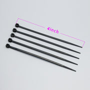 4" Nylon Cable Tie 18lbs Black 100pk