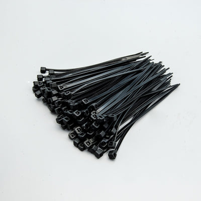 6" Nylon Cable Tie 40lbs Black 100pk