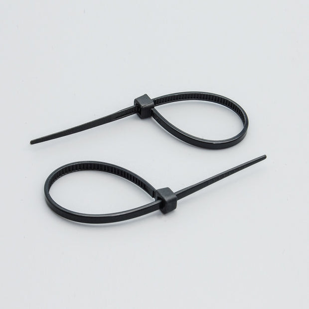 4" Nylon Cable Tie 18lbs Black 100pk