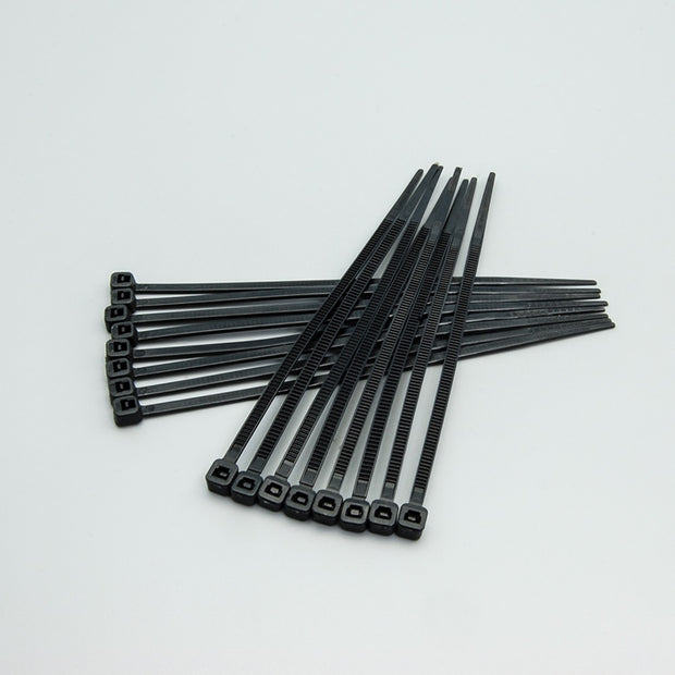 4" Nylon Cable Tie 18lbs Black 100pk