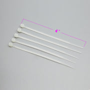 4" Nylon Cable Tie 18lbs Clear 100pk
