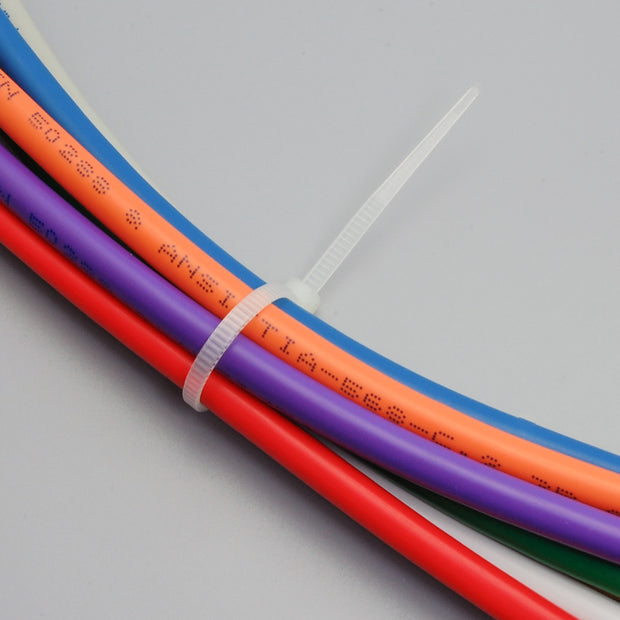 4" Nylon Cable Tie 18lbs Clear 100pk