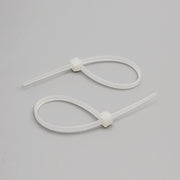 4" Nylon Cable Tie 18lbs Clear 100pk