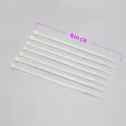 6" Nylon Cable Tie 40lbs Clear 100pk