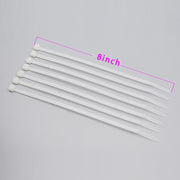 8" Nylon Cable Tie 50lbs Clear 100pk
