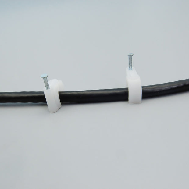 Nail-in Clip for RG59 White 100pack