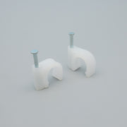 Nail-in Clip for RG59 White 100pack