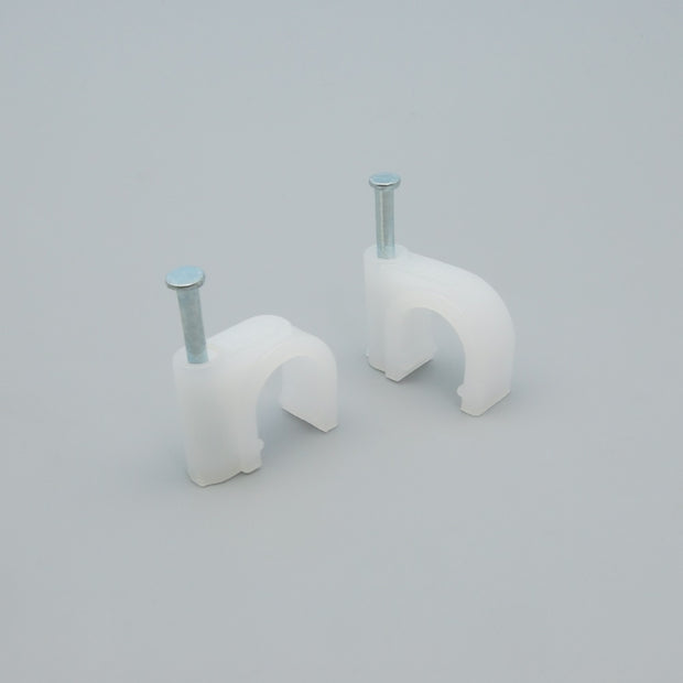 Nail-in Clip for RG59 White 100pack